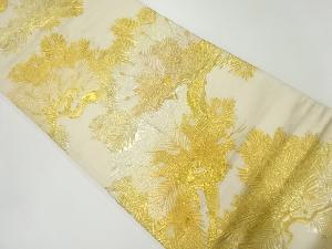 アンティーク　松模様織出し袋帯（材料）